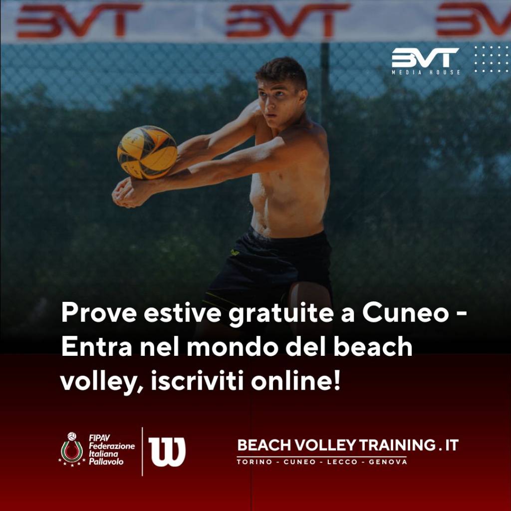 Prove estive gratuite a Cuneo - Entra nel mondo del beach volley, iscriviti online!