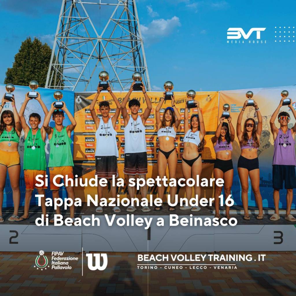 Si Chiude la Tappa Nazionale Under 16 di Beach Volley a Beinasco