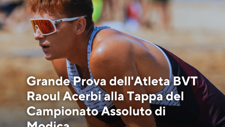 Grande Prova dell’Atleta BVT Raoul Acerbi alla Tappa del Campionato Assoluto di Modica