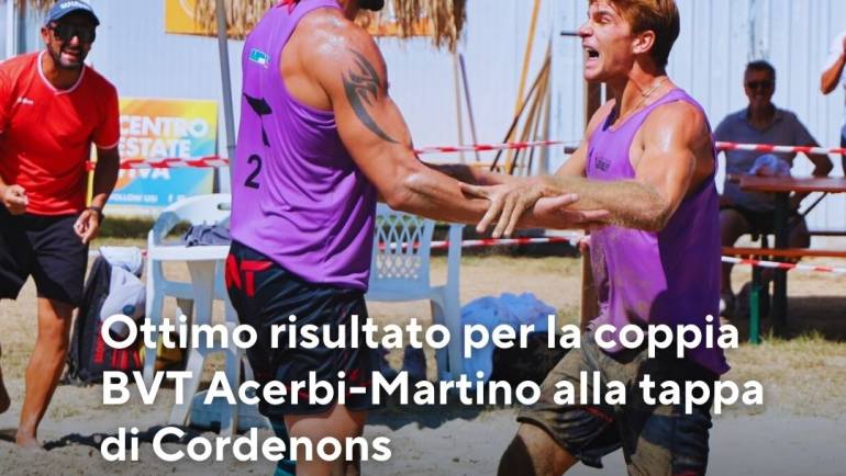 Ottimo risultato per la coppia BVT Acerbi-Martino alla tappa di Cordenons