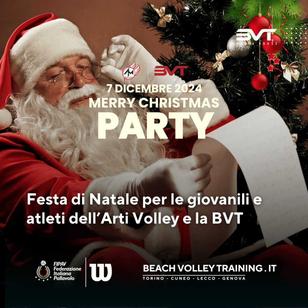 Festa di Natale per le giovanili e atleti dell’Arti Volley e la BVT